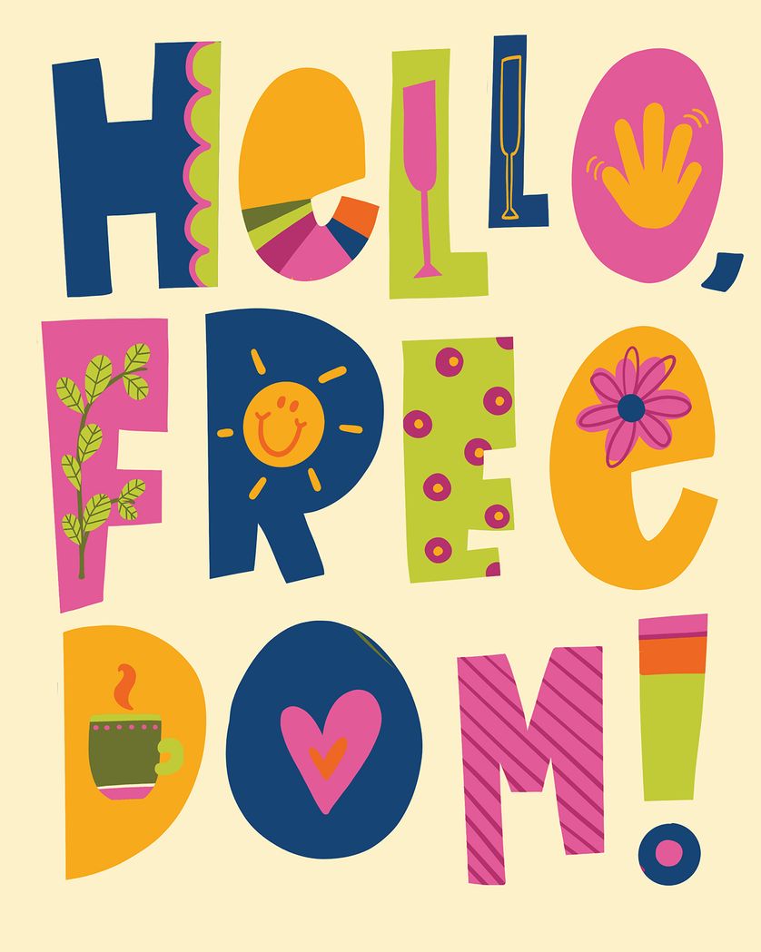 Card design "The retiring type - group retirement ecard"