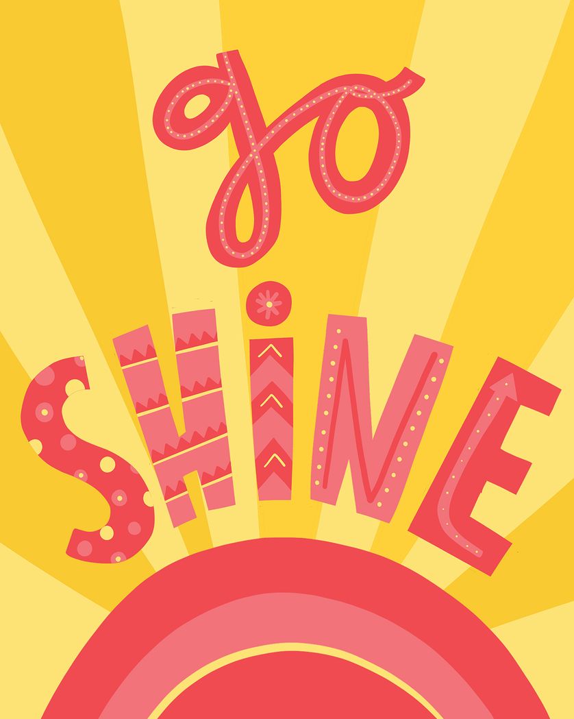 Card design "The Bright Type - group leaving ecar"