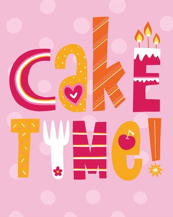 Use The Cake loving type - group birthday ecard