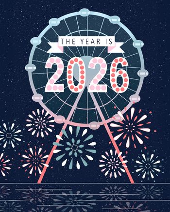 Use London Eye - group New Year ecard