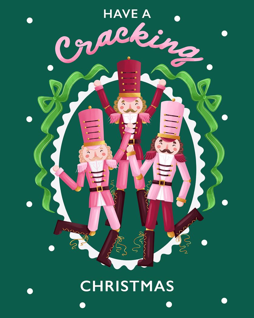 Card design "Nutcracker sweet - group festive ecard"