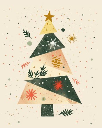 Use Scrapbook tree - group festive ecard