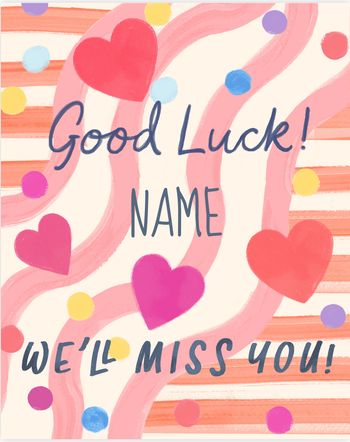 Use Leaving Pattern - group leaving ecard