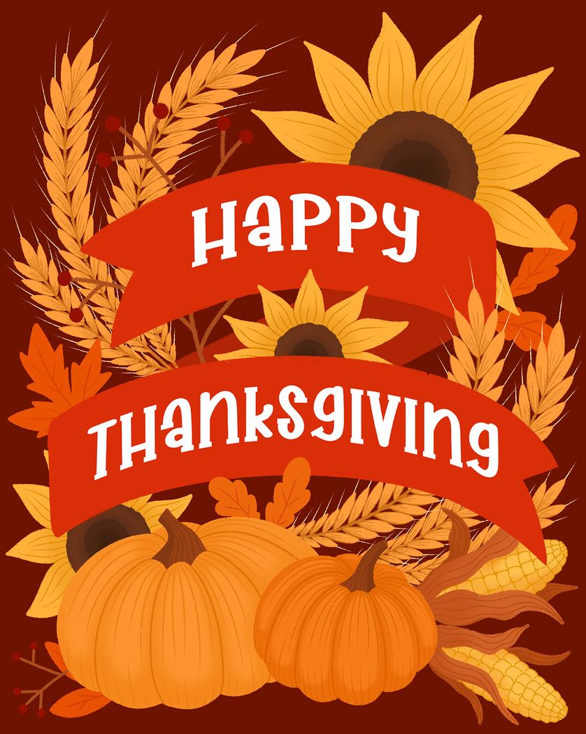 Card design "Harvest table - group thanksgiving ecard"