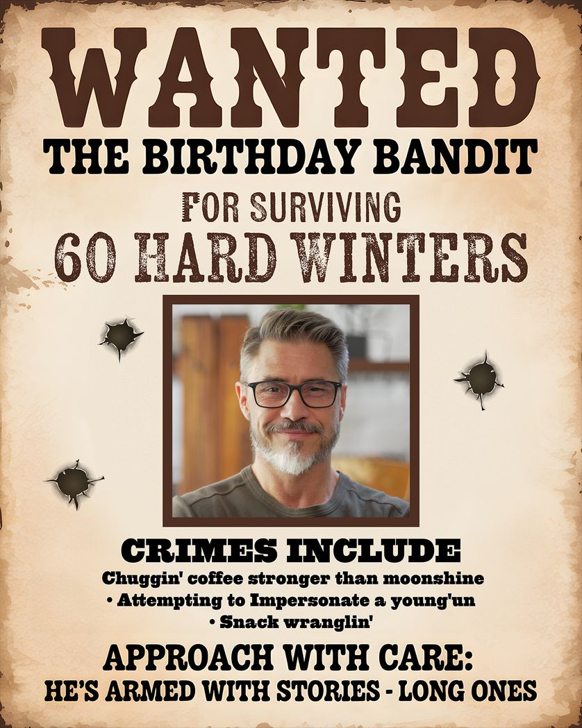 Card design "Birthday bandit - group. birthday ecard"