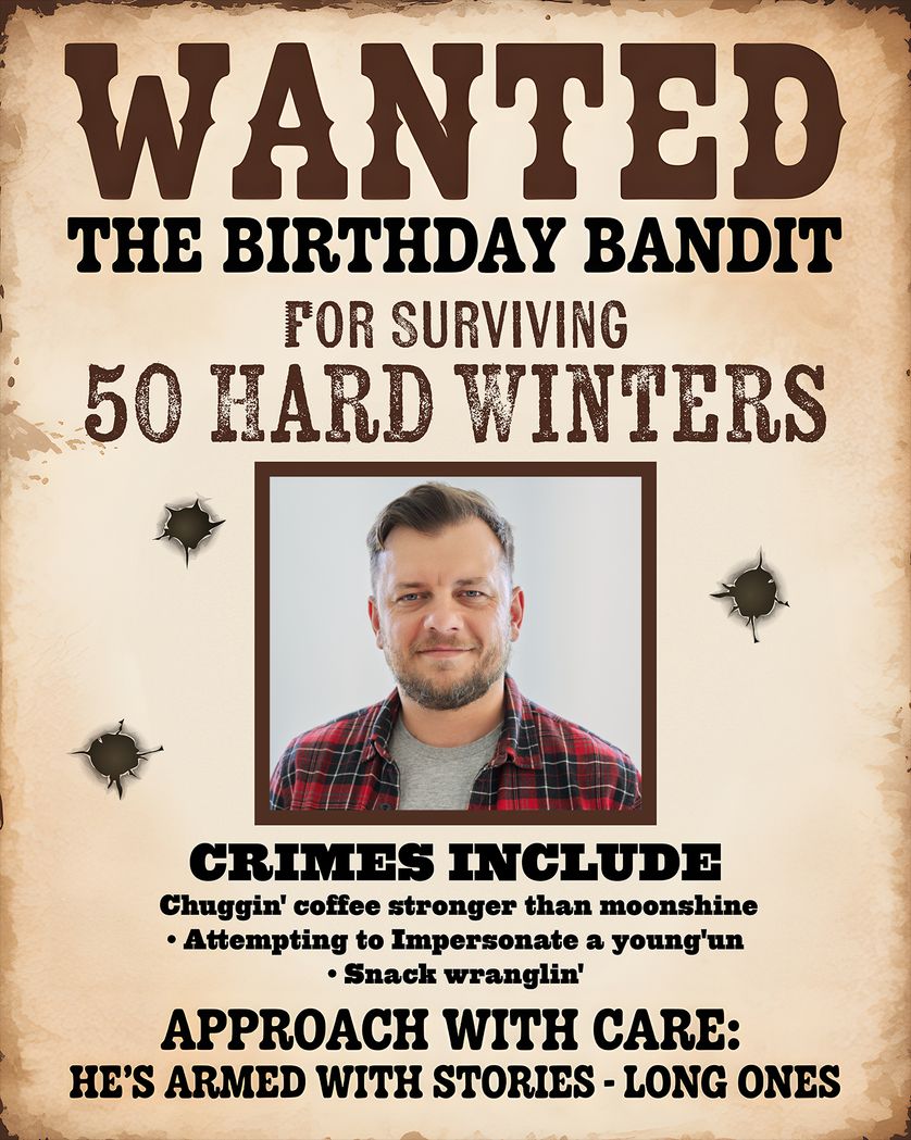 Card design "Birthday bandit - group birthday ecard"