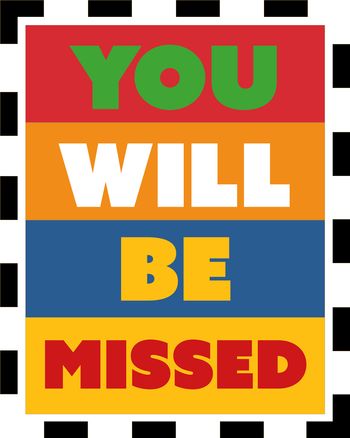 Use Bold wishes -group leaving ecard