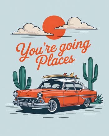 Use Road trip - group leaving ecard