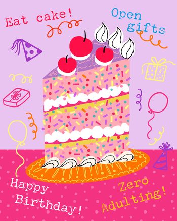 Use Birthday splurge - group ecard