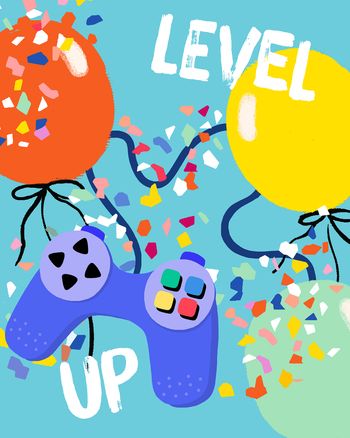 Use Next level - group birthday ecard