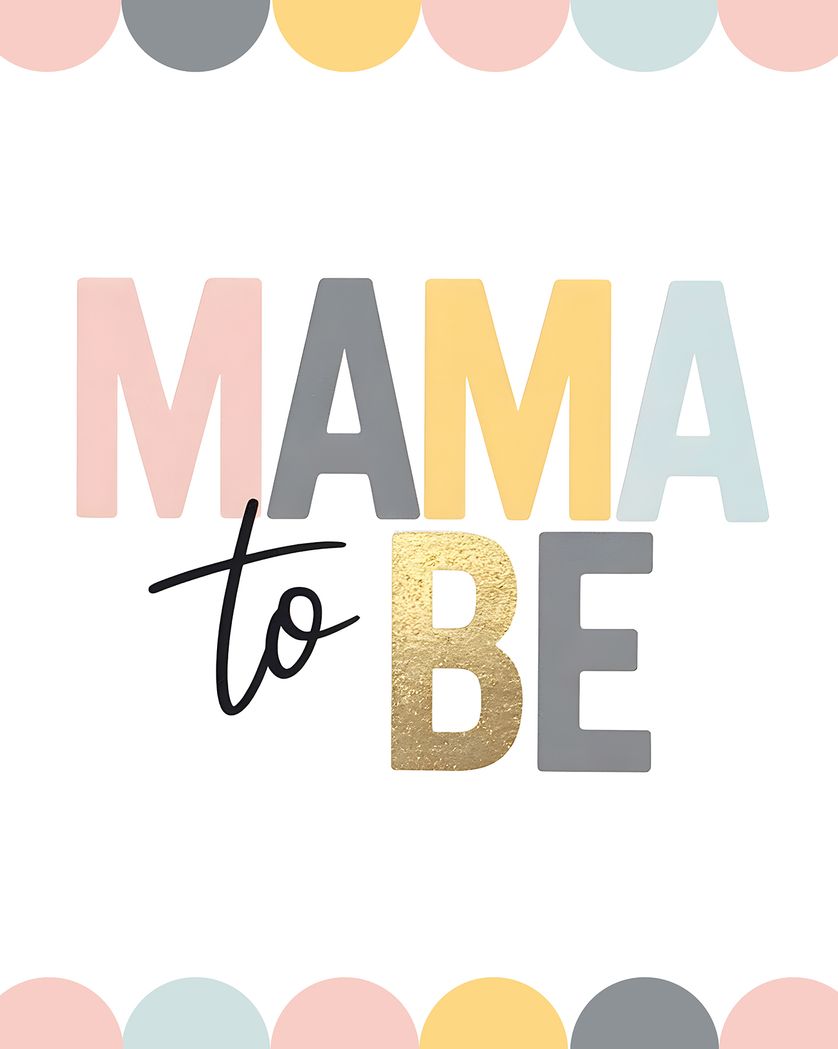 Card design "word to the mama - group baby ecard"