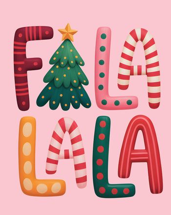 Use Fa la - group festive ecard