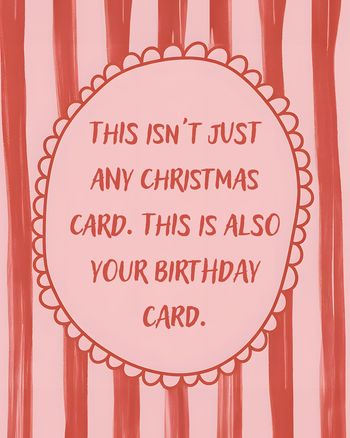 Use Double wishes - group christmas birthday ecard
