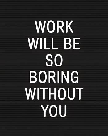 Use Boring notice - group leaving ecard