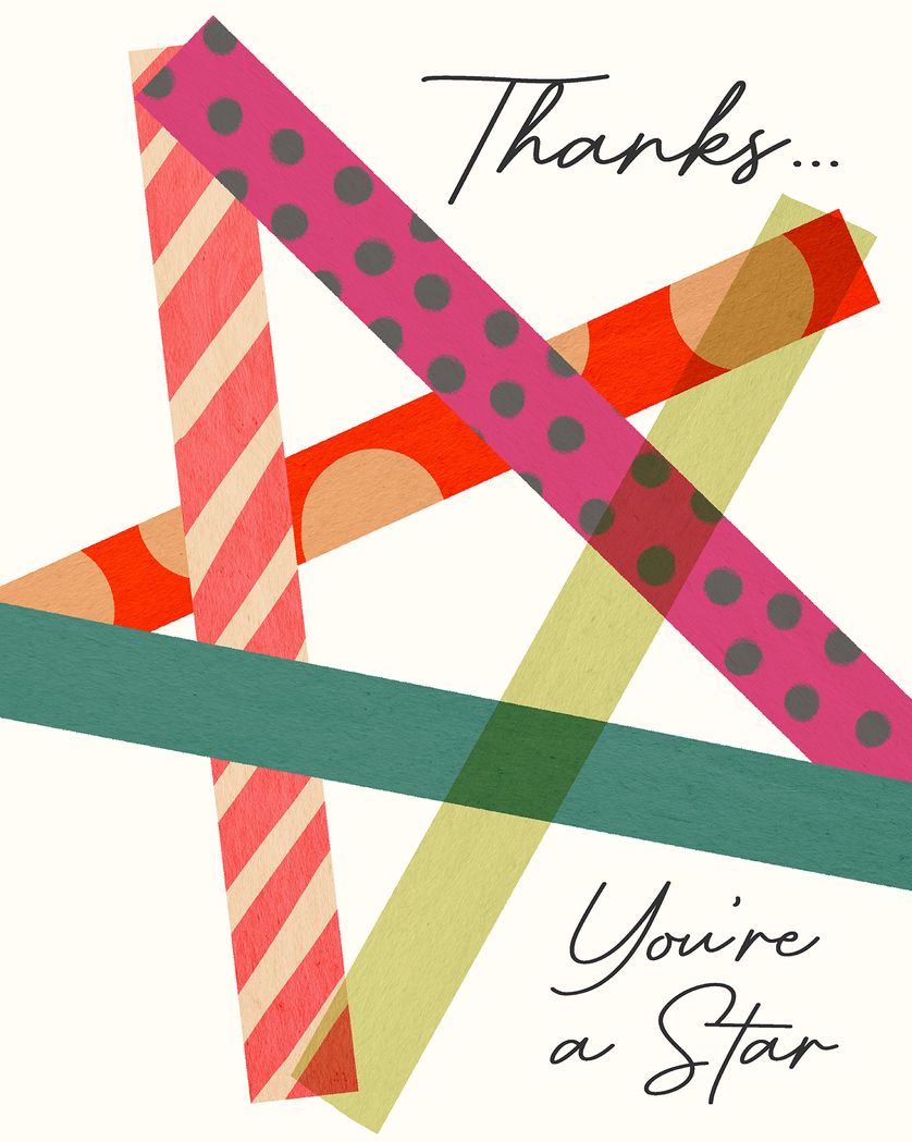 Card design "Washi day - group thank you ecard"