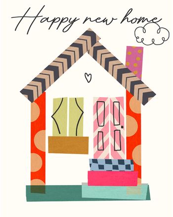 Use Washi day - group New Home ecard