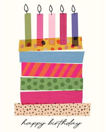Use Washi day - group birthday ecard