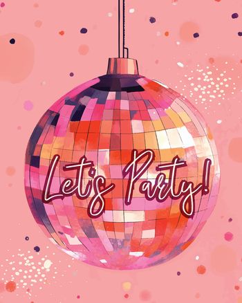 Use Disco Ball - group birthday ecard