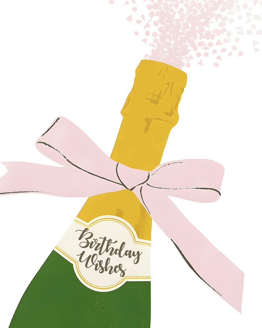 Card design "Birthday bubbles - group ecard"