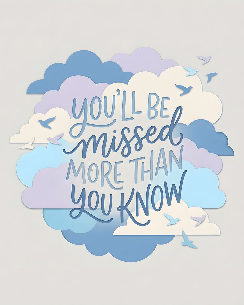 Card design "Papercuts - group leaving ecard"