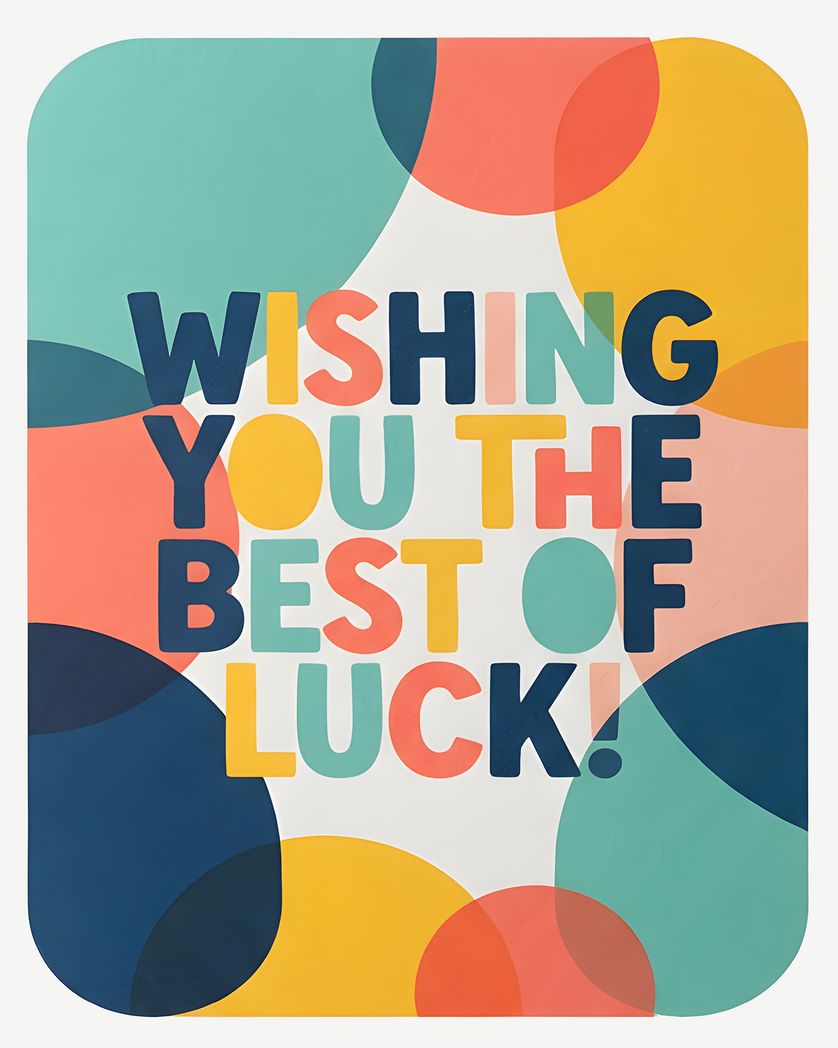 Card design "Bright words - group leaving ecard"