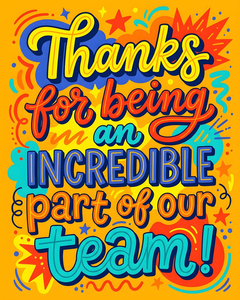 Card design "Colour boom! - group leaving ecard"