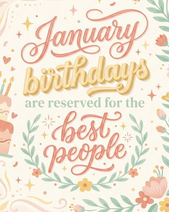 Use January Peaches -  group birthday ecard