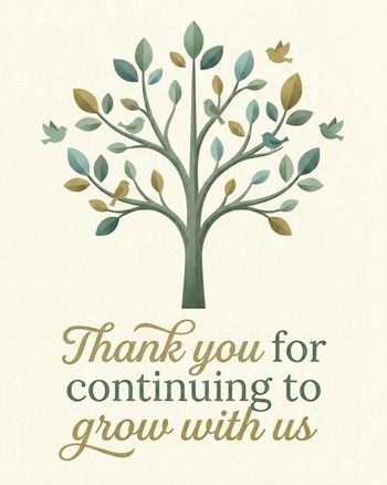 Use from tiny acorns - group anniversary ecard