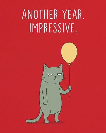 Use Grumpy cat - group birthday ecard