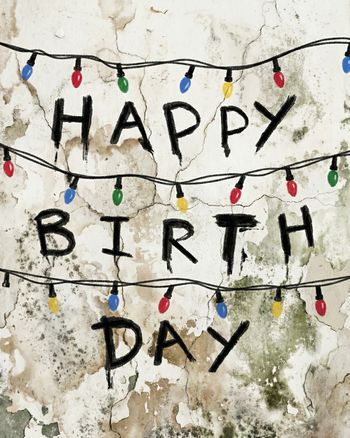 Use Stranger birthday - group ecard