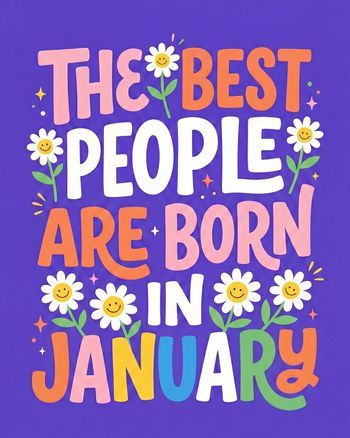 Use January people - group birthday ecad