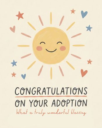 Use Adoption blessings - group birthday ecard