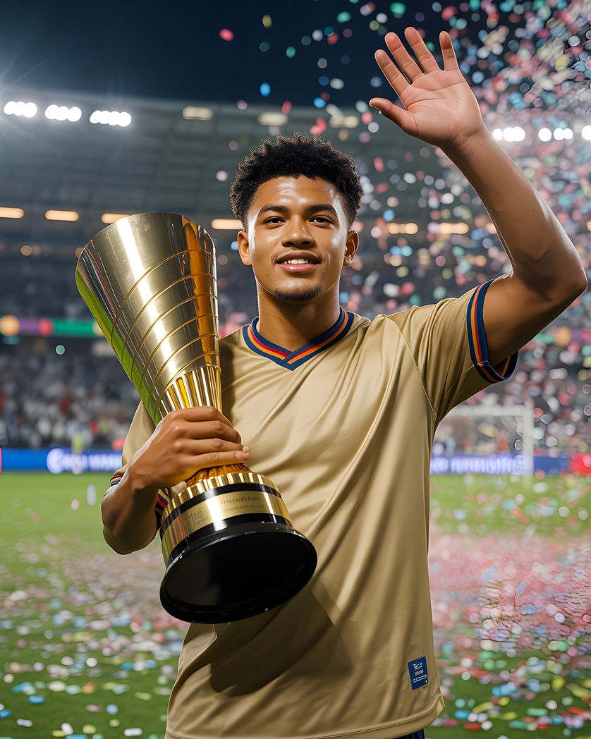 Card design "Football Legend - group ecard"