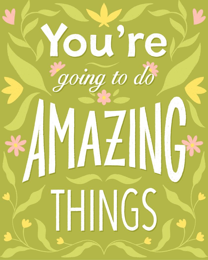 Card design "Amazing times - group leaving ecard"