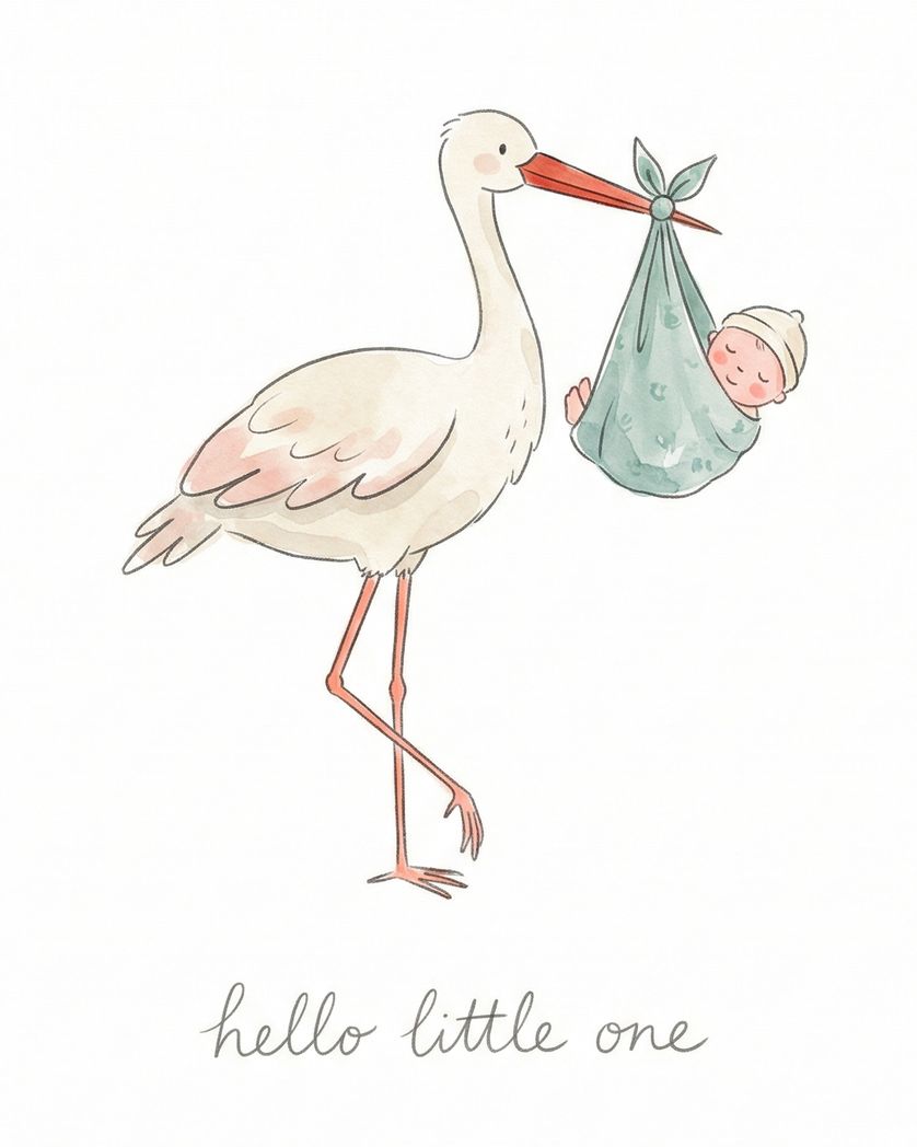 Card design "Special Delivery - group baby ecard"