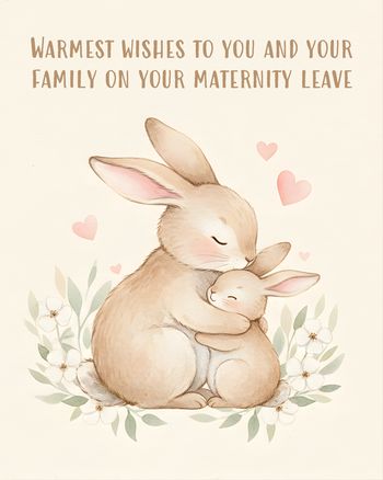Use Baby Bunny - group baby ecard