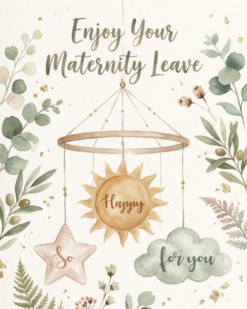 Use Watery wishes - group baby ecard