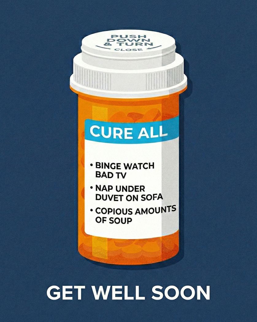 Card design "Best Medicine - group get well ecard"