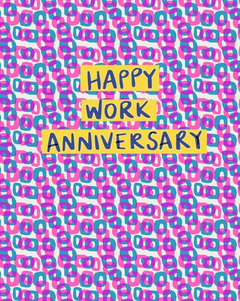 Use Groovy baby - group anniversary ecard