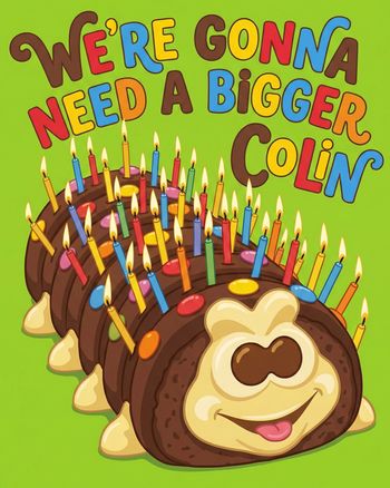 Use Big Age, Big Colin - geoup Birthday ecard