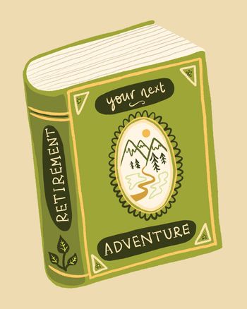 Use Page Turner -group retirement ecard