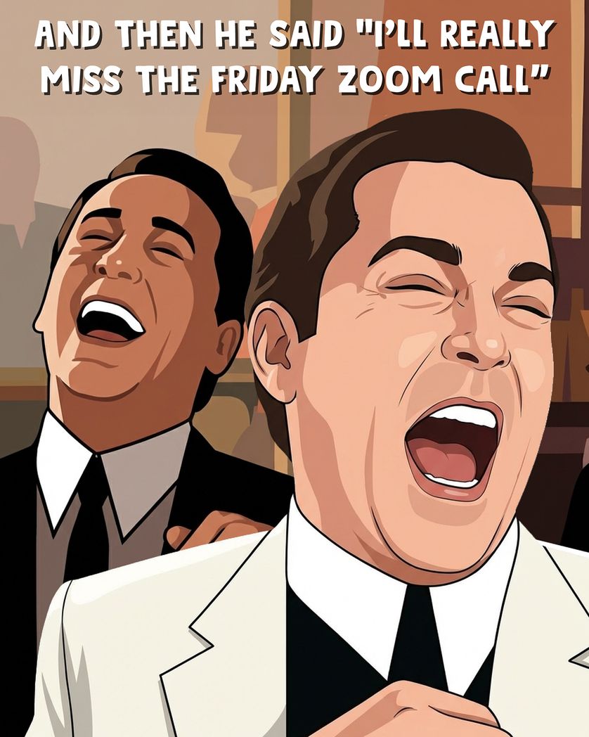 Card design "Goodfellas - group Leaving ecard"