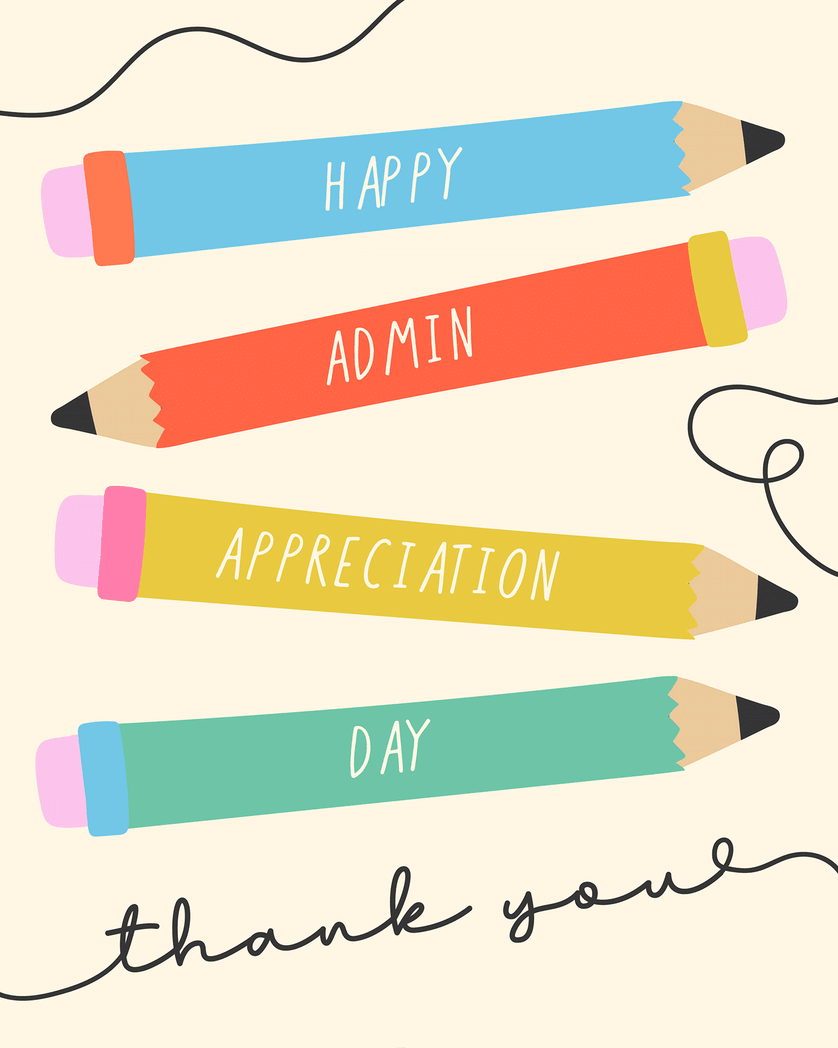 Card design "Talkin pencils - group admin ecard"