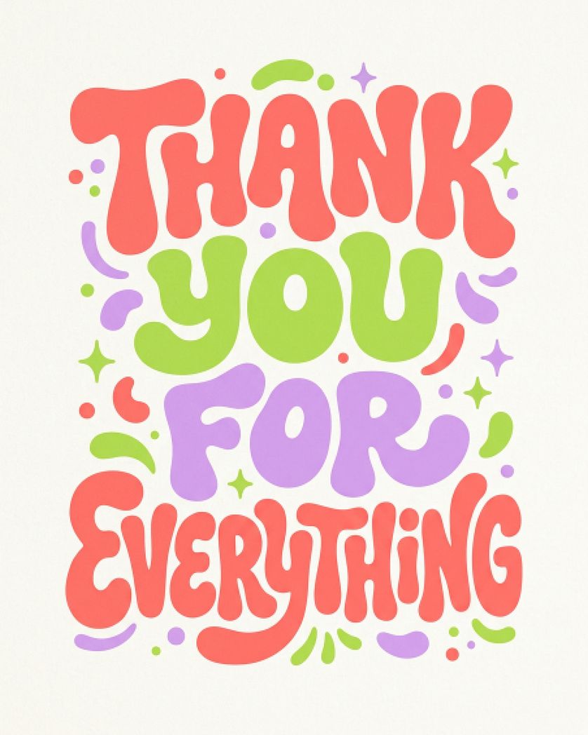 Card design "Bubble writing - group leaving ecard"