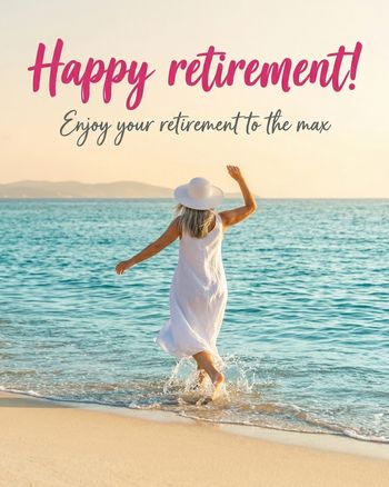 Use Beach life - group retirement ecard