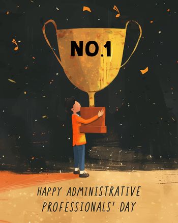 Use Big Trophy - group admin day ecard