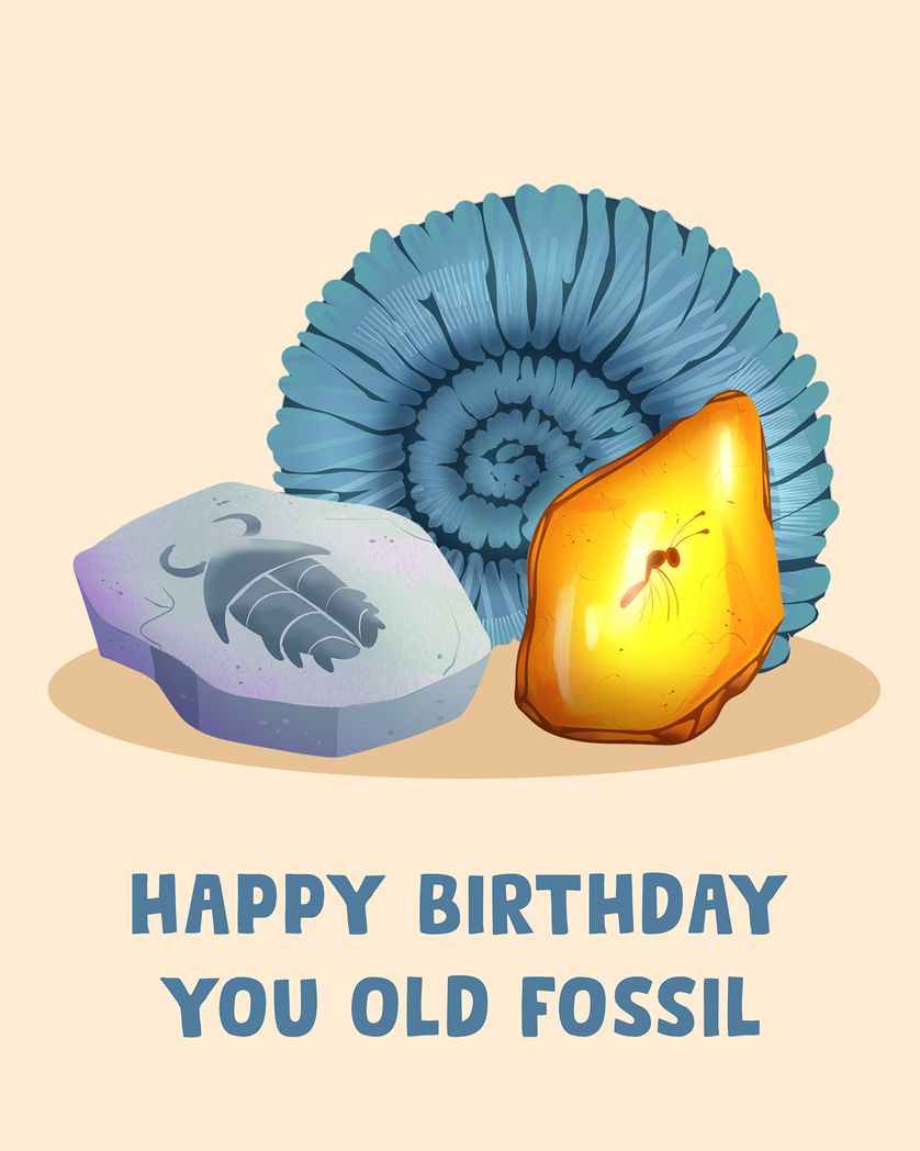 Card design "Jurassic birthday - group ecard"