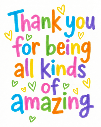 Use Felt tip farewell - group leaving ecard