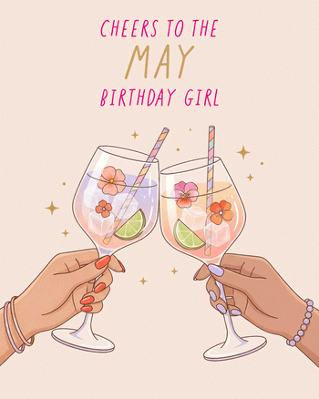 Use May cheers - group birthday ecard