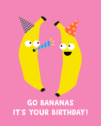 Use Bananarama - group birthday ecard